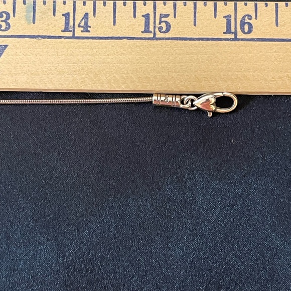 Brighton Silver Swirl Oval Pendant Necklace with Matching Earrings - Picture 6 of 9